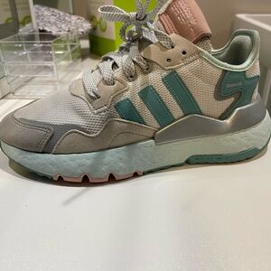 Adidas Mint and Beige Sneakers